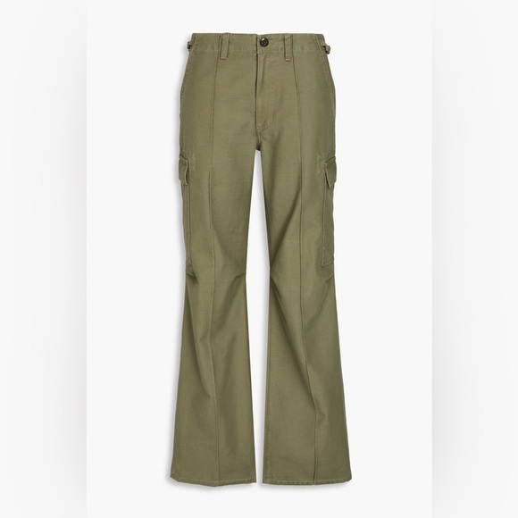 RE/DONE Military Cargo Trouser Pants in Bayleaf Green Size 25 NWT - Picture 5 of 11